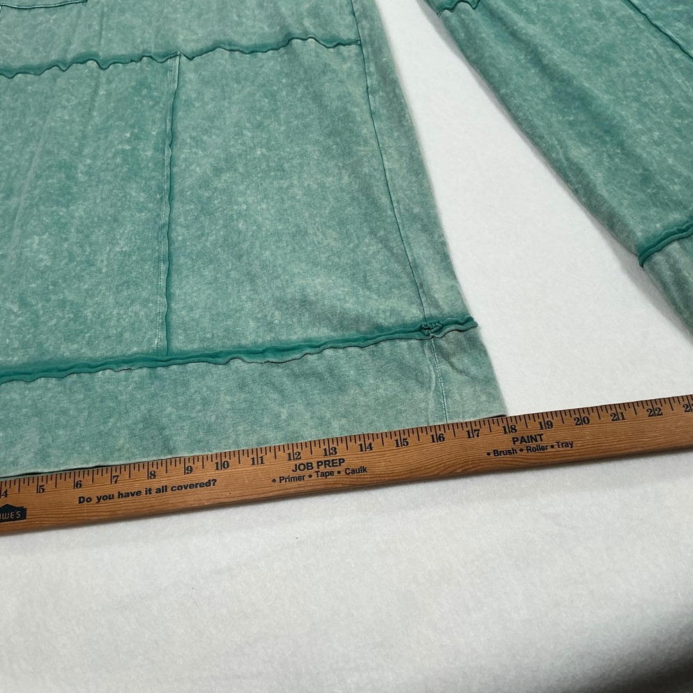 Wide Leg Cargo Pants in Teal Green - Picture 3 of 9